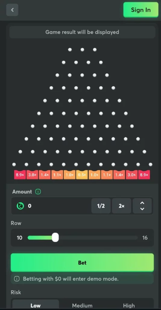 BC Game Plinko