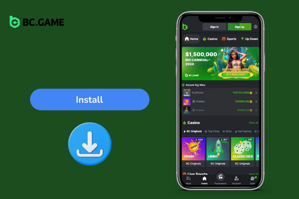 BC Game App Installation Guide
