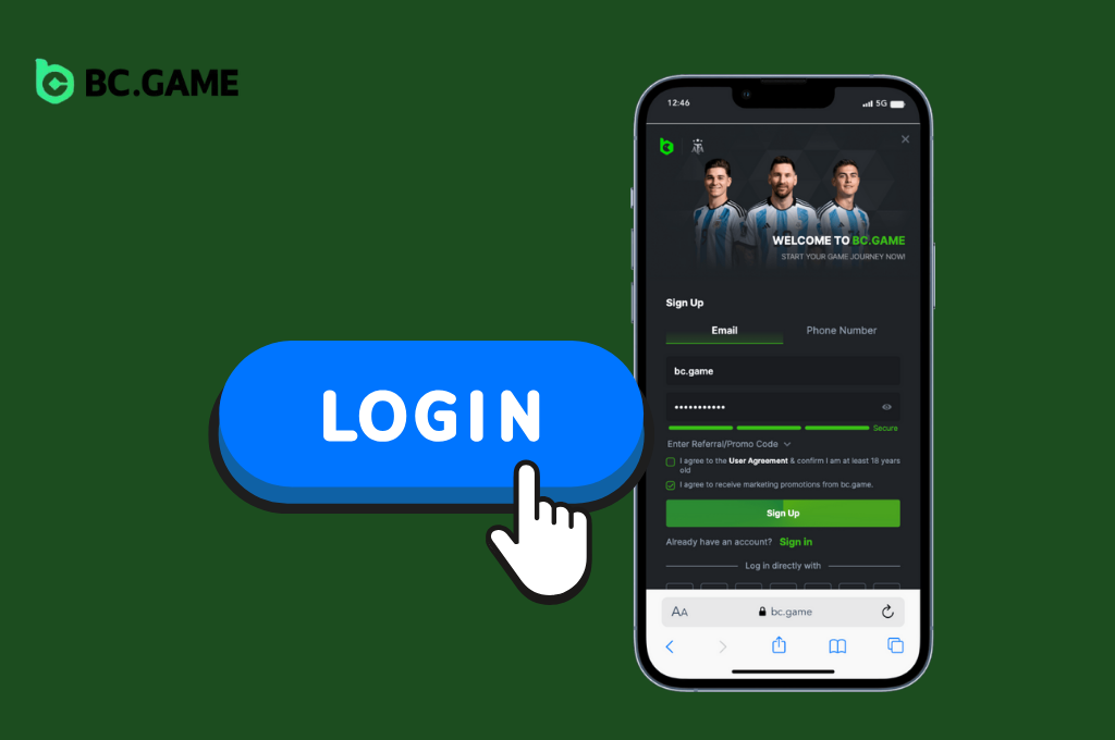 How to Log in to BC Game Mobile App